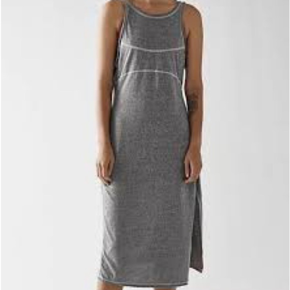 2 Piece Set Free People Intimately Pillow Talk Slip Dress and Harem Pant Gray SM